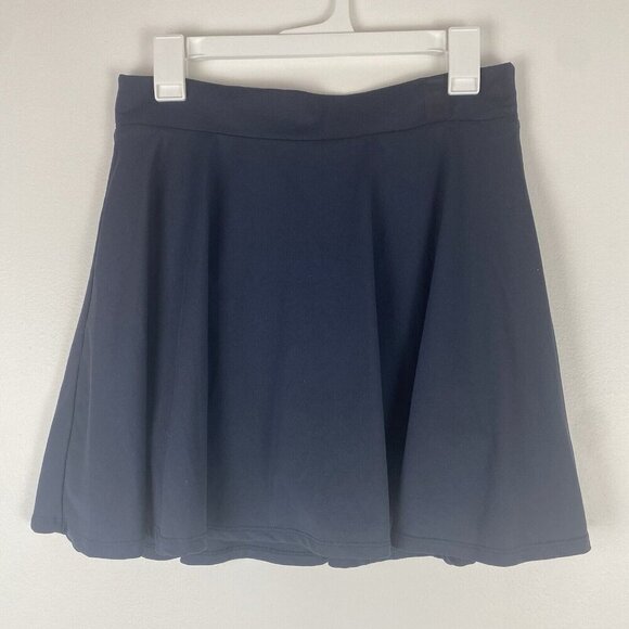 Fabletics Women's Circle Flowy Skort Size M ? Navy Blue Lined Pockets Athleisure - Picture 1 of 7